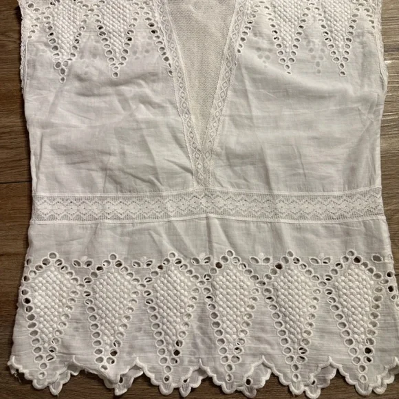 Ulla Johnson White Maryse Top size 2 - Picture 5 of 6